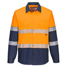 MS105 - Hi-Vis Stretch Contrast Shirt L/S