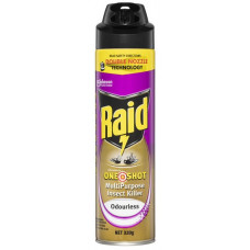 Raid® One Shot Double Nozzle Multipurpose Insect Killer Odourless 320G