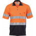 Hi Vis Two Tone Cotton Back Polos with Generic R.Tape - short sleeve