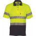Hi Vis Two Tone Cotton Back Polos with Generic R.Tape - short sleeve