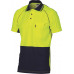 HiVis Cotton Backed Cool-Breeze Contrast Polo - Short Sleeve