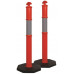 Orange Hi-Vis Bollard and Base - 8kg - PACK OF 3