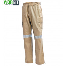 Multi-Pocket Cargo Pants with Reflective Tape