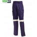 Multi-Pocket Cargo Pants with Reflective Tape