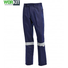 Cotton Drill Work Pant with Reflective Tape