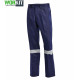 Cotton Drill Work Pant with Reflective Tape