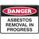 Corflute Sign - Danger Asbestos