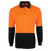 Hi Vis Long Sleeve Jacquard Polo