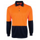 Hi Vis Long Sleeve Jacquard Polo