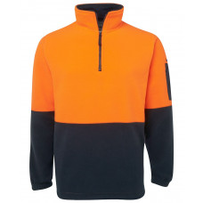 Hi-Vis 1/2 Zip Polar Fleece