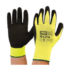Hi-Vis Latex Foam Gloves (EN388) - 3131