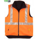 Hi-Vis Reversible Vest with Reflective Tape