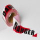 Red & White Danger Tape