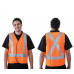 Fluoro X Back Safety Vest - Reflective