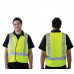 Fluoro H Back Safety Vest - Reflective
