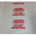 Printed Asbestos Bags - 900mm x 600mm x 200um