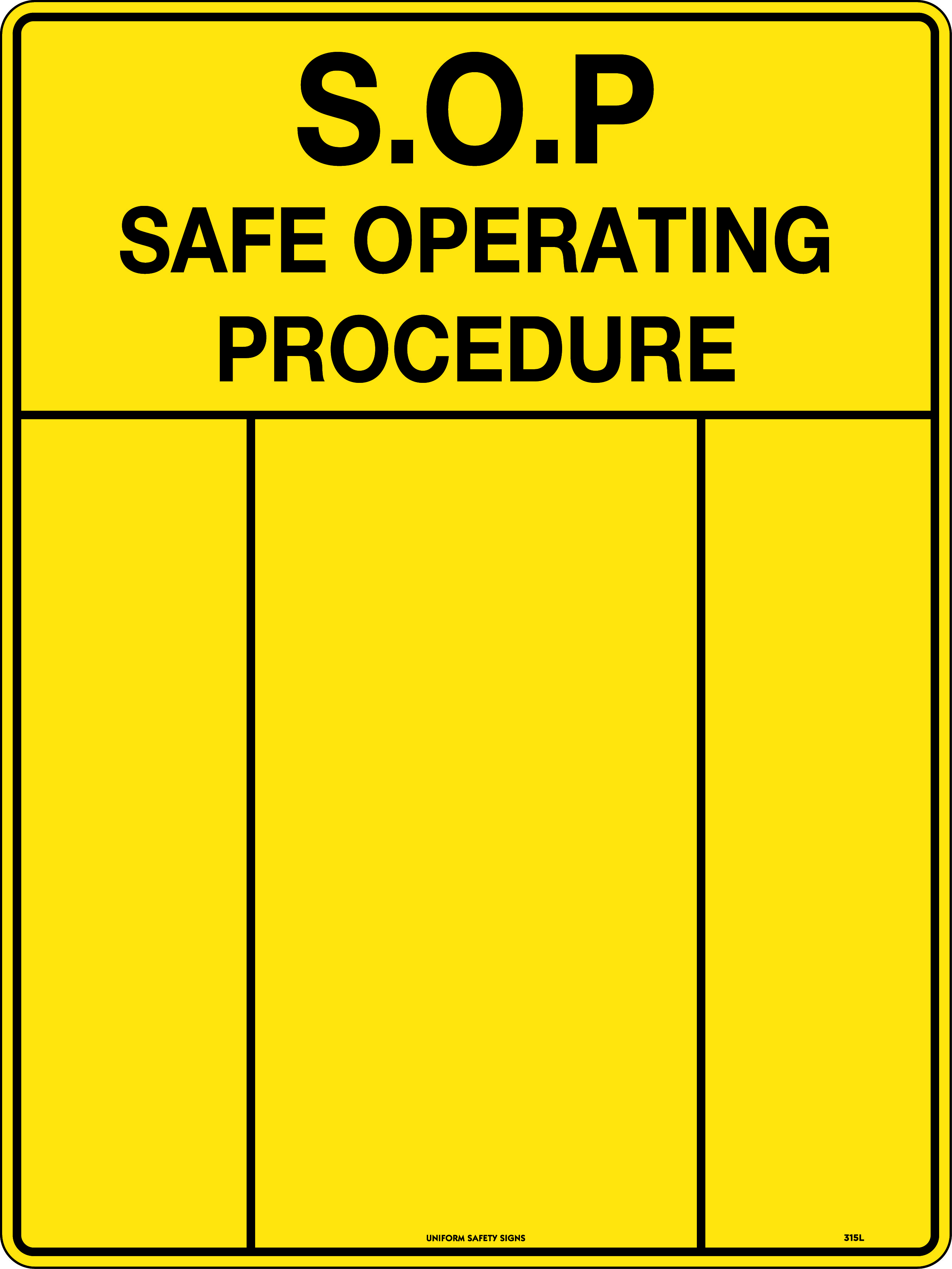 Safe Operating Procedure