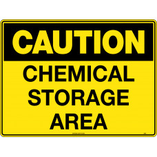 Caution Chemical Storage Area