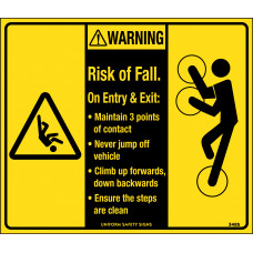 Warning - Risk Of Fall On Entry & Exit