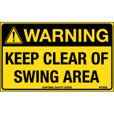 Warning - Keep Clear Of Swing Area