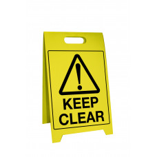Corflute Sign Stand - Keep Clear
