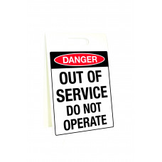 Corflute Sign Stand - Danger Out Of Service Do Not Operate