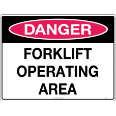 Danger - Forklift Operating Area