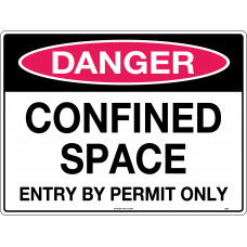 Danger - Confined Space Entry By Permit Only