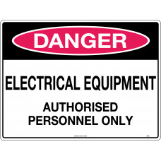 Danger - Electrical Equipment Authorised Personnel Only