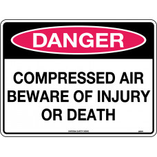 Danger - Compressed Air Beware Of Injury Or Death