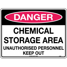 Danger - Chemical Storage Area