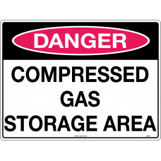 Danger - Compressed Gas Storage Area