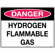 Danger - Hydrogen Flammable Gas