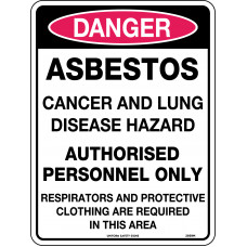 Danger - Asbestos Cancer And Lung Disease Hazard