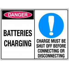 Batteries Charging/Charge Must Be Shut Off