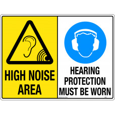 High Noise Area/Hearing Protection Must Be Worn
