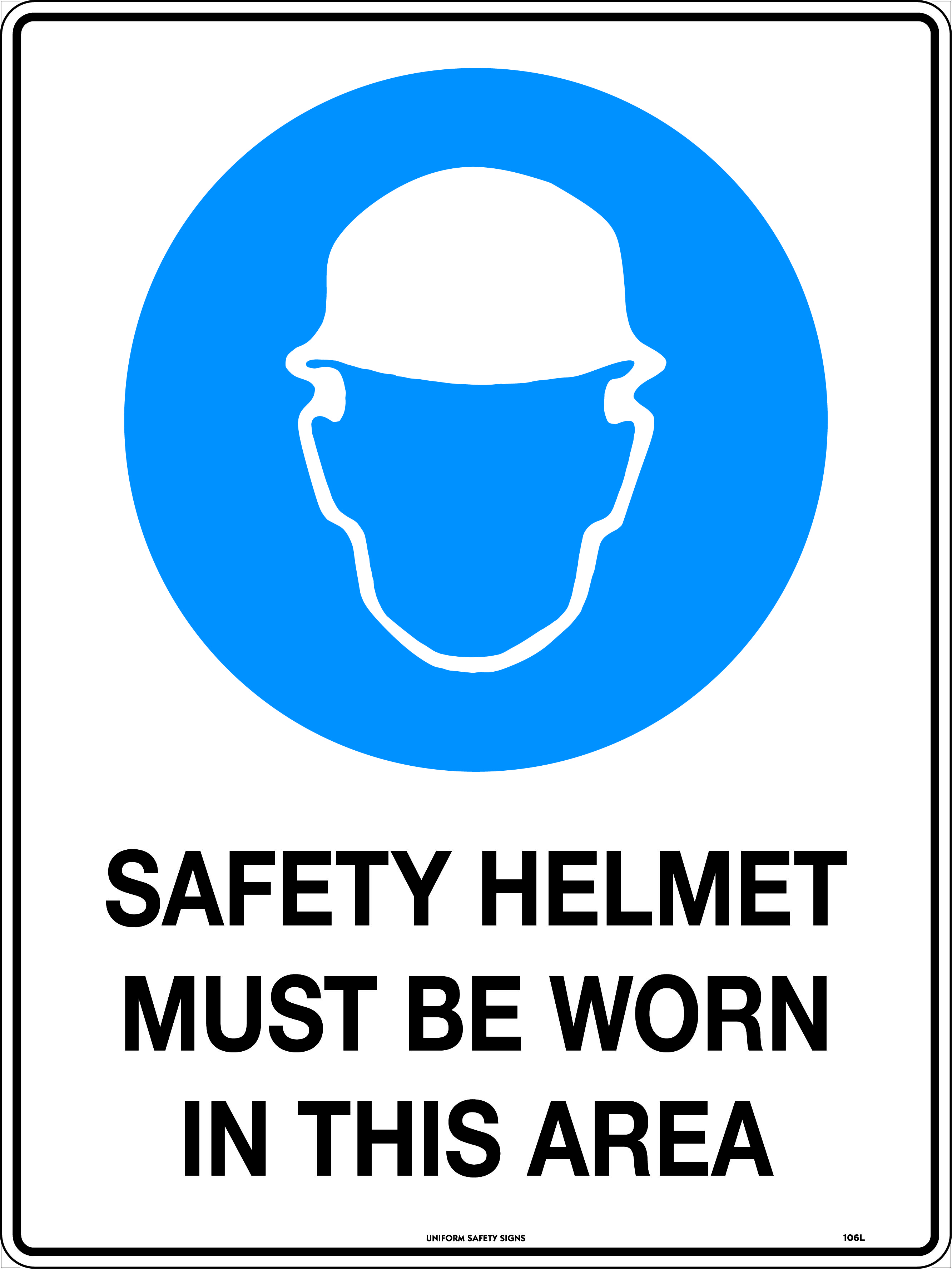 Safety Helmet Must Be Worn In This Area