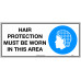 Hair Protection Must Be Worn In This Area