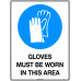 Gloves Must Be Worn In This Area