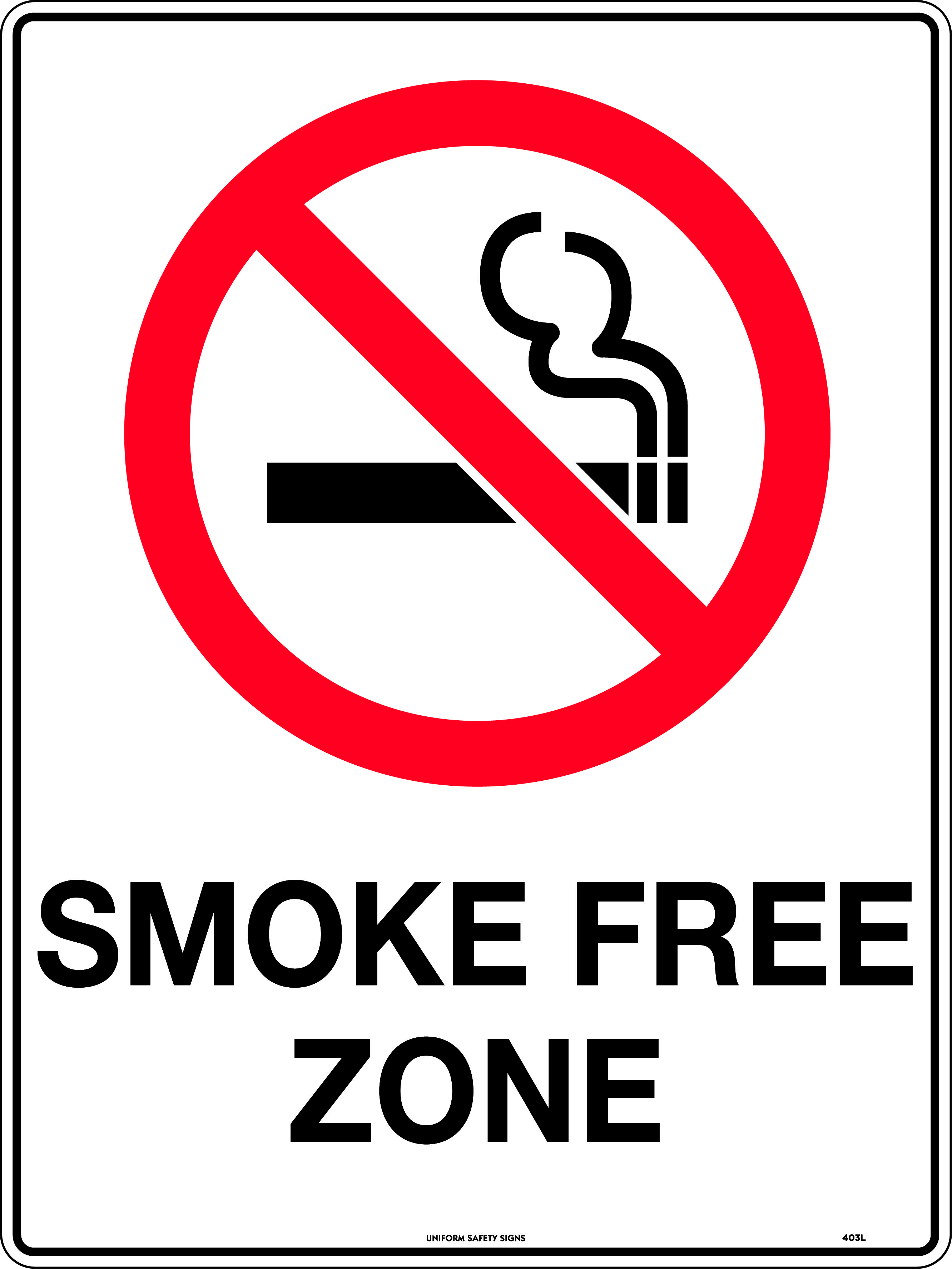 Smoke free zone