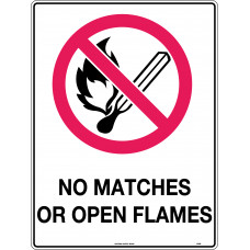 No Matches Or Open Flames