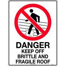 Danger Keep Off Brittle And Fragile Roof