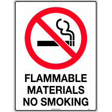 Flammable Materials No Smoking