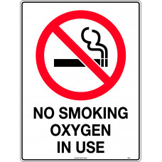 No Smoking Oxygen In Use