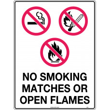 No Smoking Matches Or Open Flames