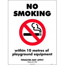 No Smoking - within 10 metres of playground equipment