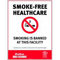 Smoke-Free Healthcare - smoking is banned at this facility